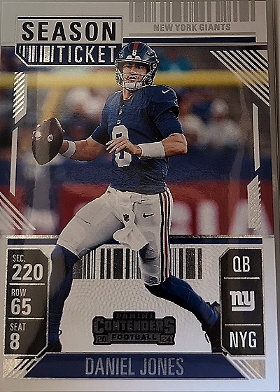 2024 Panini Contenders Season Ticket #73 Daniel Jones — front