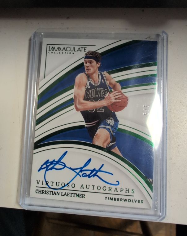 2022 Panini Immaculate Christian Laettner Virtuoso Auto — front