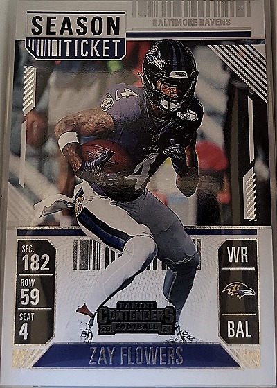 2024 Panini Contenders #8 Zay Flowers — front