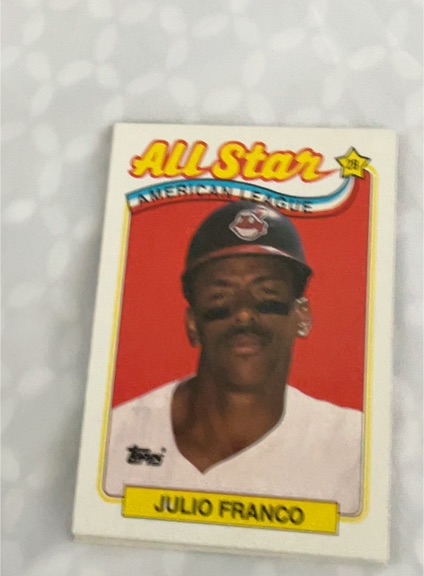 1989 Topps #398 Julio Franco — front