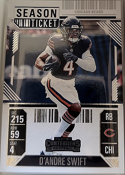 2024 Panini Contenders #16 D'Andre Swift Season Ticket — front