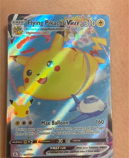 2021 Pokémon Celebrations #007 Flying Pikachu VMAX — front