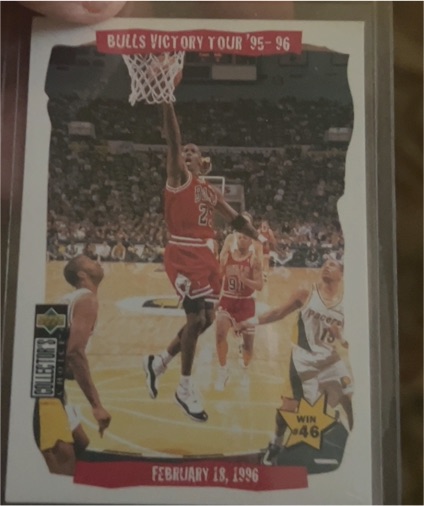 1996-97 Upper Deck Collector's Choice #26 Michael Jordan Bulls Victory Tour '95-'96 — front