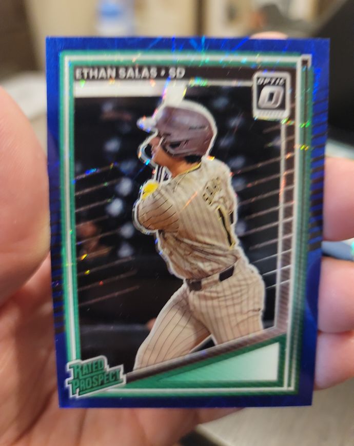 2025 Donruss Optic #199 Ethan Salas Rated Prospect — front