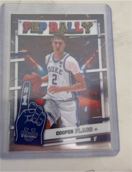 2024-25 Bowman Chrome University #PR-6 Cooper Flagg Pep Rally — front