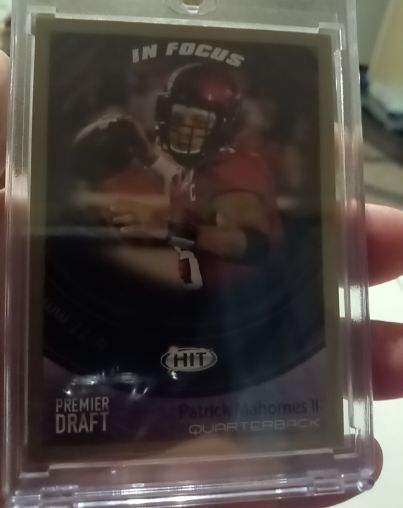 2017 Sage Hit Premier Draft In Focus #43 Patrick Mahomes II — front