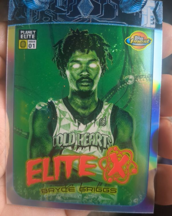 2022-23 Topps Finest Overtime Elite Planet Elite #PE1-1 Bryce Griggs — front