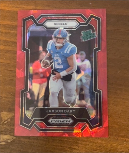 2024 Panini Prizm Draft Picks #147 Jaxson Dart Rated Prospect — front