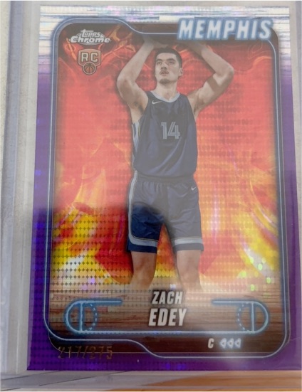 2024-25 Topps Chrome #152 Zach Edey — front