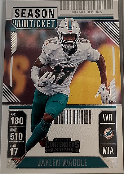 2024 Panini Contenders Season Ticket #63 Jaylen Waddle — front