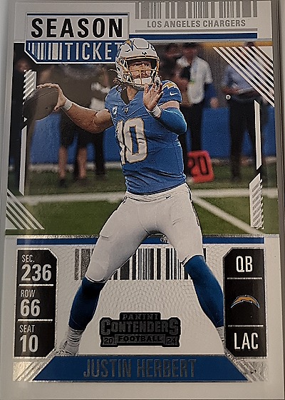 2024 Panini Contenders #55 Justin Herbert — front