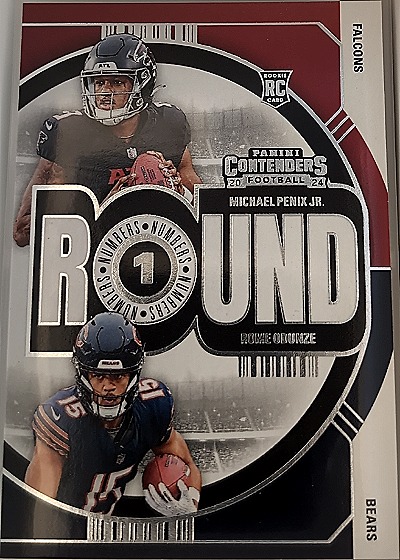 2024 Panini Contenders #3 Michael Penix Jr. / Rome Odunze Round Numbers — front