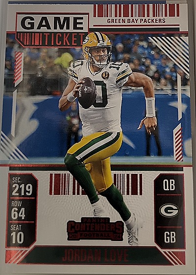 2024 Panini Contenders #37 Jordan Love — front