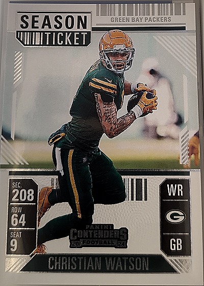 2024 Panini Contenders Season Ticket #36 Christian Watson — front
