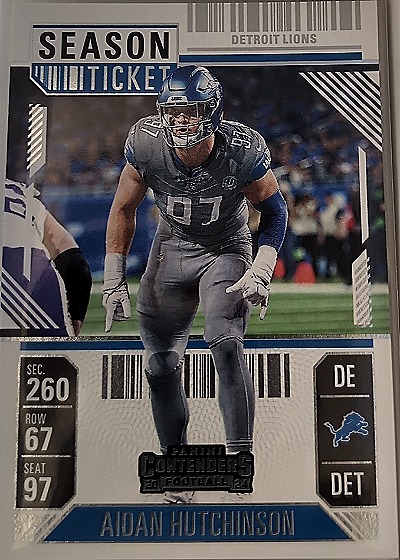 2024 Panini Contenders #34 Aidan Hutchinson — front