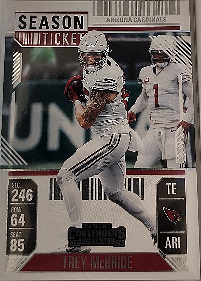 2024 Panini Contenders #1 Trey McBride Season Ticket — front