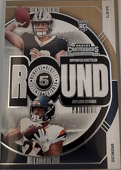 2024 Panini Contenders Round Numbers #18 Spencer Rattler / Audric Estime — front