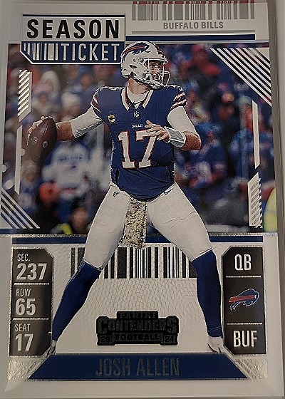 2024 Panini Contenders #11 Josh Allen Season Ticket — front