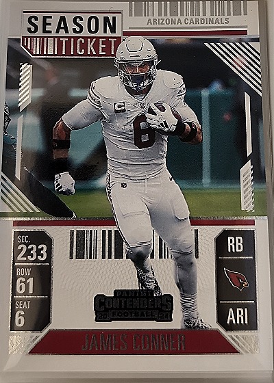 2024 Panini Contenders Season Ticket #2 James Conner — front