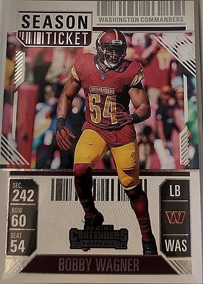 2024 Panini Contenders #100 Bobby Wagner Season Ticket — front