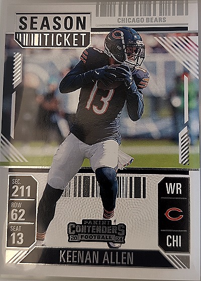2024 Panini Contenders Season Ticket #17 Keenan Allen — front