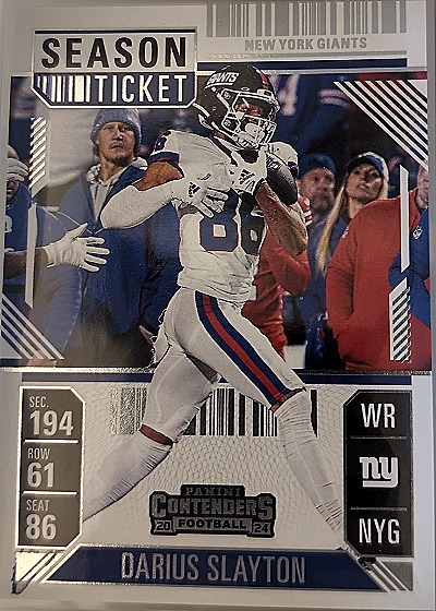 2024 Panini Contenders Season Ticket #75 Darius Slayton — front