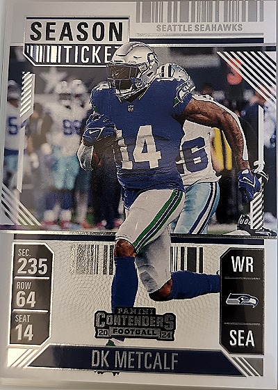 2024 Panini Contenders Season Ticket #91 DK Metcalf — front