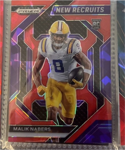 2024 Panini Prizm Draft Picks New Recruits #NR-MNS Malik Nabers — front