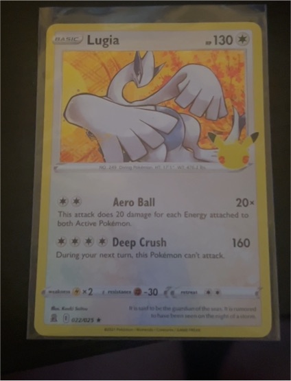 2021 Pokémon Celebrations #022 Lugia — front