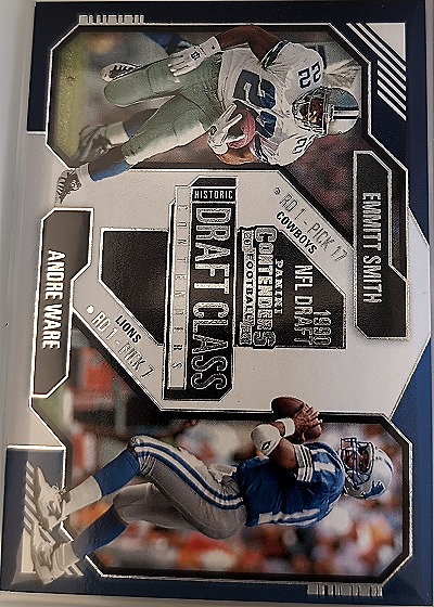 2024 Panini Contenders #12 Emmitt Smith / Andre Ware Draft Class Contenders — front