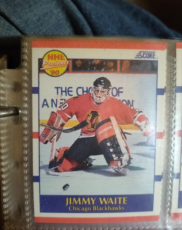 1990-91 Score #407 Jimmy Waite — front