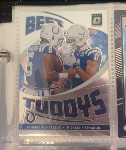 2024 Panini Donruss Optic #7 Anthony Richardson Michael Pittman Jr. Best Tuddys Colts — front