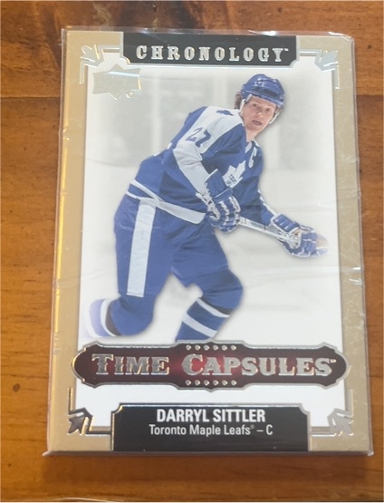 2018-19 Upper Deck Chronology Time Capsules #TC-11 Darryl Sittler — front