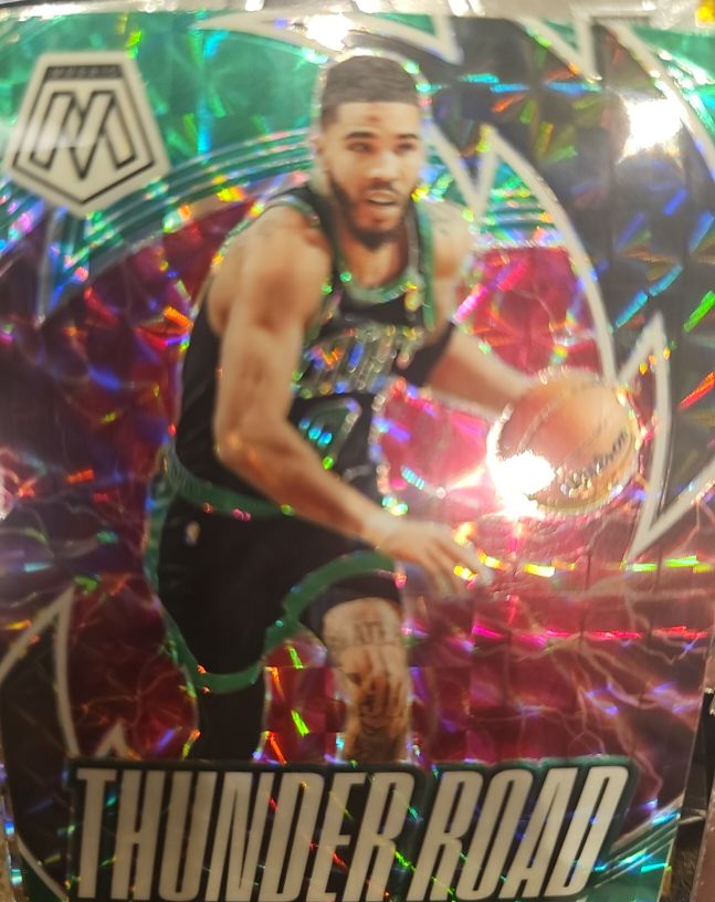 2022-23 Panini Mosaic Thunder Road Jayson Tatum — front