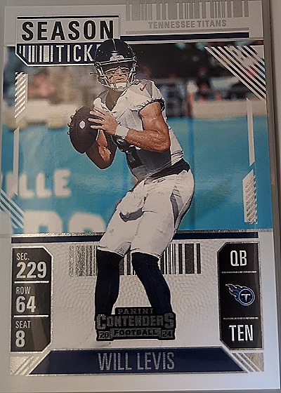 2024 Panini Contenders Season Ticket #95 Will Levis — front