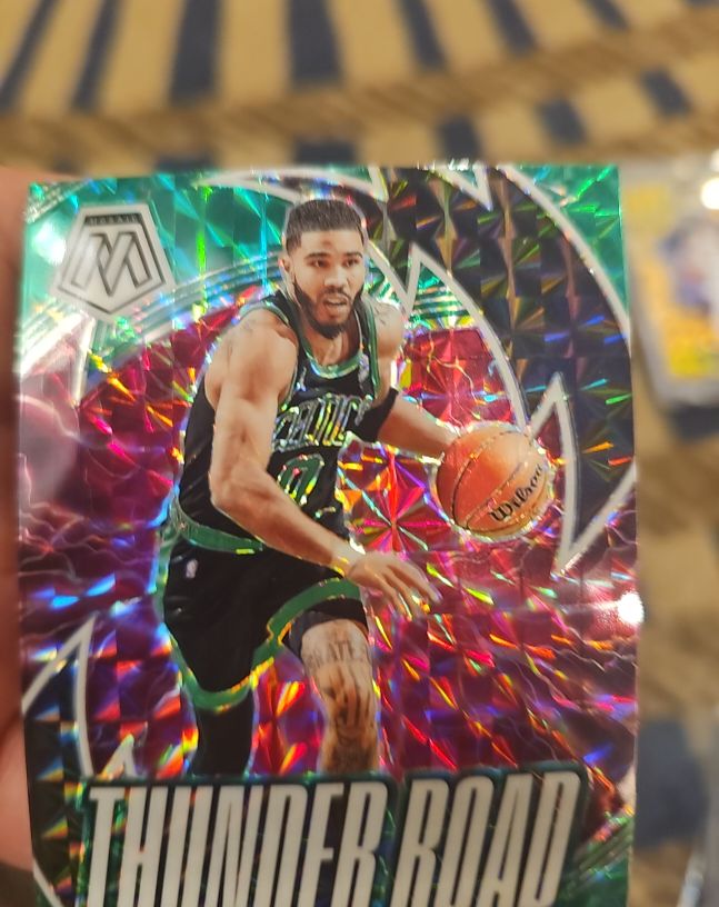 2023-24 Panini Mosaic #3 Jayson Tatum — front