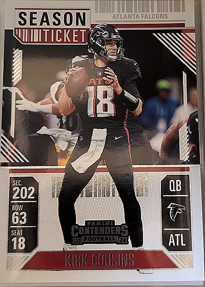 2024 Panini Contenders #4 Kirk Cousins — front