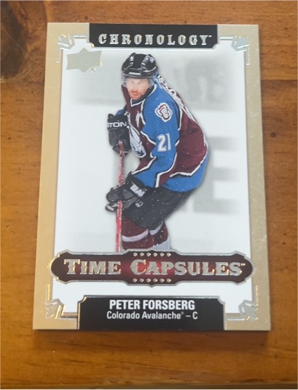 2018-19 Upper Deck Chronology Time Capsules #TC-2 Peter Forsberg — front