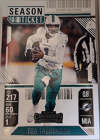 2024 Panini Contenders Season Ticket #61 Tua Tagovailoa — front