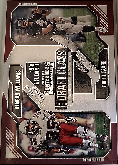 2024 Panini Contenders Historic Draft Class Brett Favre / Aeneas Williams — front