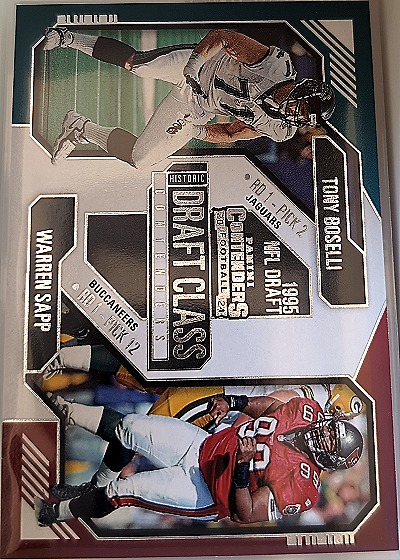 2024 Panini Contenders Historic Draft Class #2 Tony Boselli / Warren Sapp — front