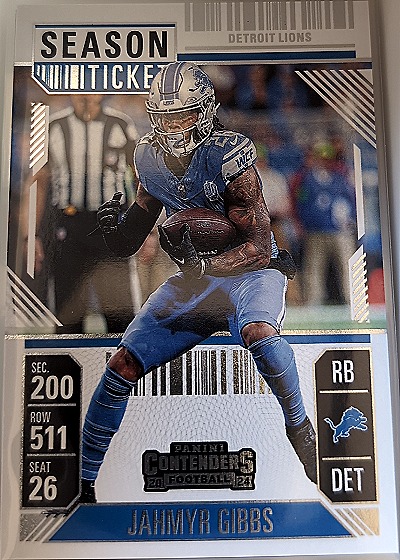 2024 Panini Contenders Season Ticket #32 Jahmyr Gibbs — front