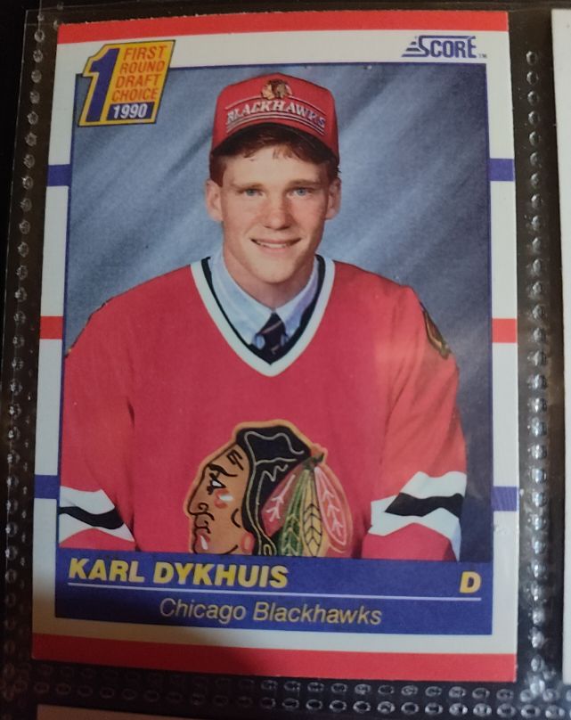 1990-91 Score #437 Karl Dykhuis — front