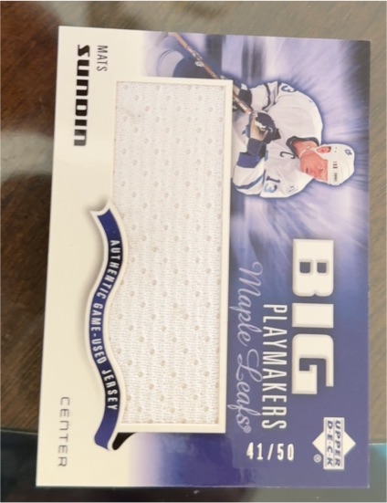 2004 Upper Deck Big Playmakers #BP-MS Mats Sundin — front