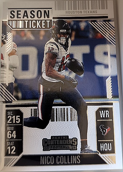 2024 Panini Contenders Season Ticket #41 Nico Collins — front