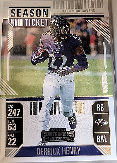 2024 Panini Contenders #9 Derrick Henry Season Ticket — front