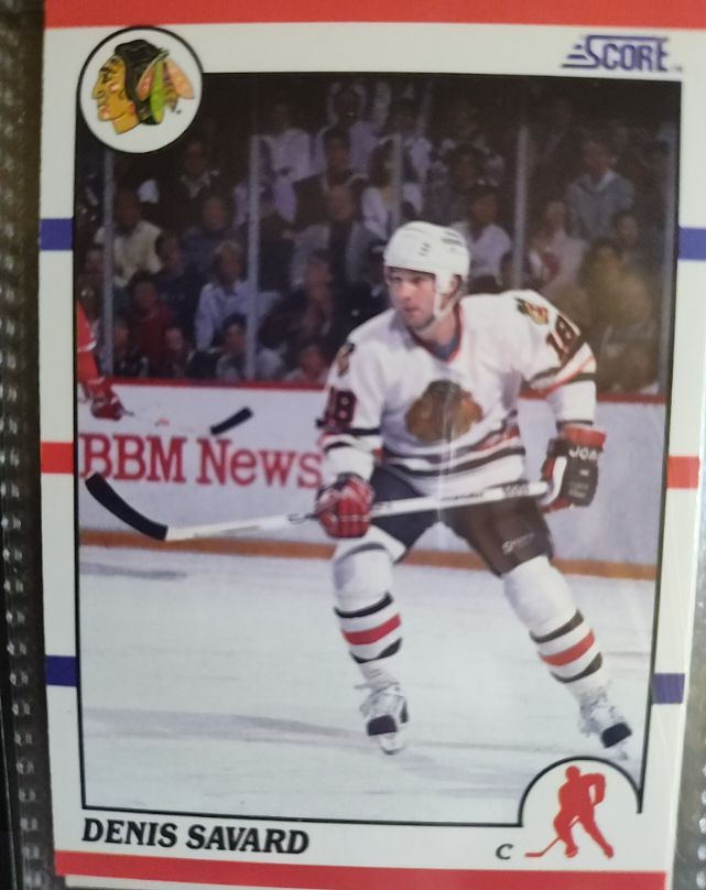 1990-91 Score #125 Denis Savard — front