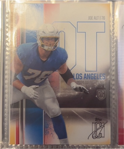 2024 Topps Signature Class #134 Joe Alt Rookie Los Angeles Chargers — front