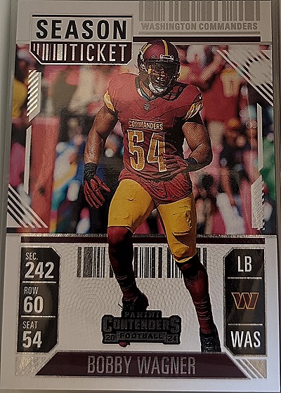 2024 Panini Contenders #100 Bobby Wagner Season Ticket — front