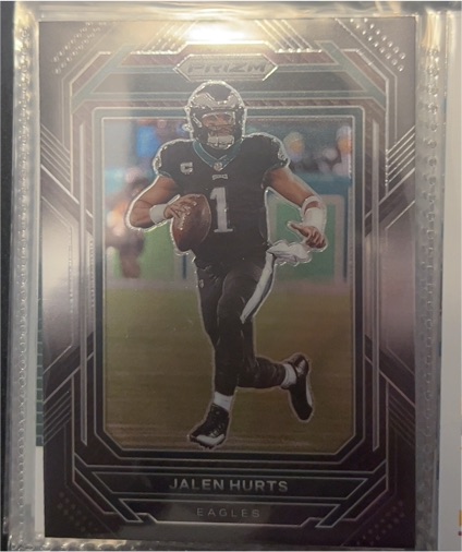 2022 Panini Chronicles Prizm Black #PB-1 Jalen Hurts — front